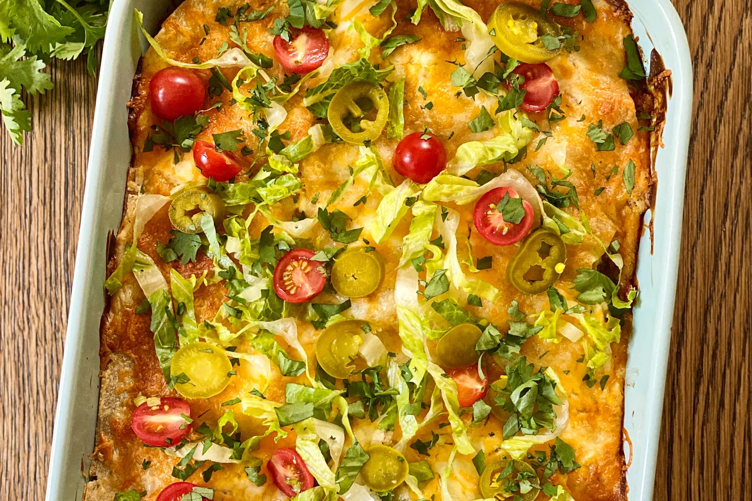 Taco Lasagna Recipe (Layered with Ground Beef, Tortillas, and Lots of